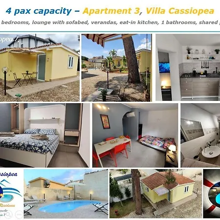 Pool Seaside Relais - Ville Ninfea, Marea, Rosa E Cassiopea Fontane Bianche Exterior photo