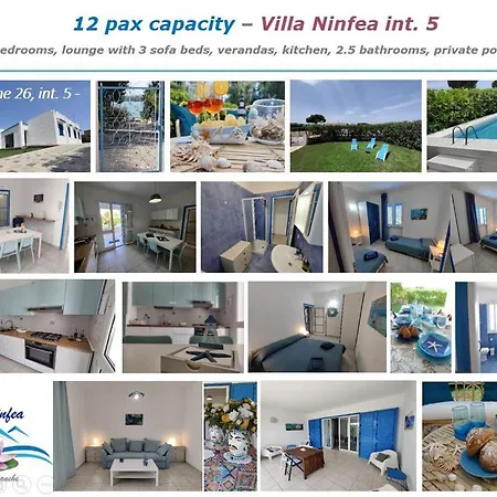 Pool Seaside Relais - Ville Ninfea, Marea, Rosa E Cassiopea Fontane Bianche Exterior photo