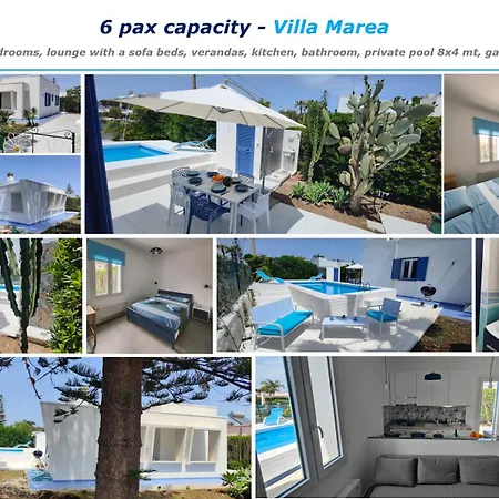 Pool Seaside Relais - Ville Ninfea, Marea, Rosa E Cassiopea Fontane Bianche Exterior photo