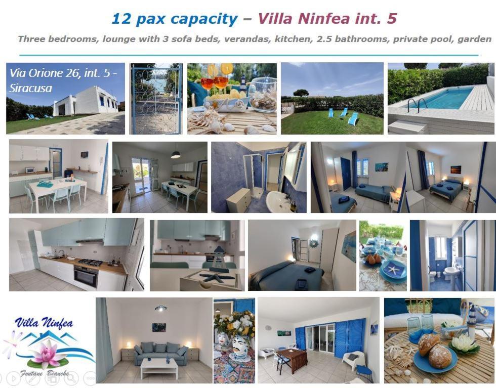 Holiday home Pool Seaside Relais - Ninfea, Marea, Rosa E Cassiopea Fontane Bianche